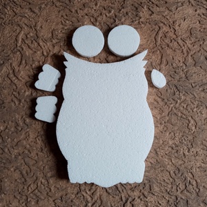 Dekorálható bagoly hungarocell forma - diy (csináld magad) - egységcsomag - Meska.hu