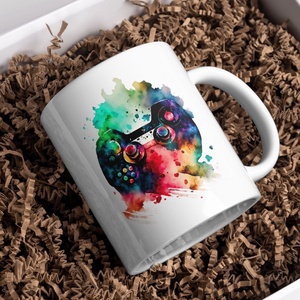 Gamer bögre, Otthon & Életmód, Konyhafelszerelés, tálalás, Tálalás, Bögre & Csésze, Fotó, grafika, rajz, illusztráció, MESKA