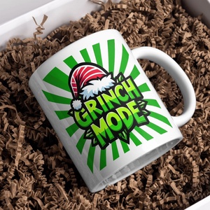 Grinch bögre, Otthon & Életmód, Konyhafelszerelés, tálalás, Tálalás, Bögre & Csésze, Fotó, grafika, rajz, illusztráció, MESKA