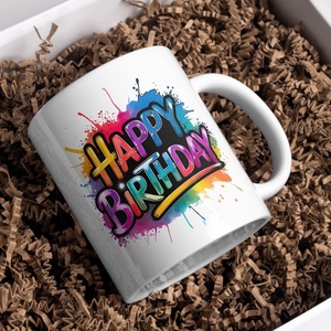 Születésnapos bögre, Művészet, Grafika & Illusztráció, Digitális, Fotó, grafika, rajz, illusztráció, MESKA