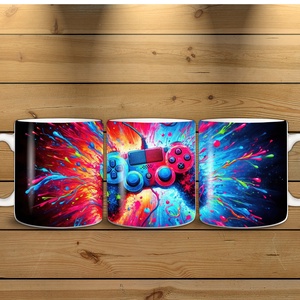 Gamer bögre, Otthon & Életmód, Konyhafelszerelés, tálalás, Tálalás, Bögre & Csésze, Fotó, grafika, rajz, illusztráció, MESKA