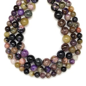 Csaroit golyó 9-9,5mm  ékszerkészítő alapanyag (füzér), Kellékek & szerszámok, Ásvány alapanyag, Ásványfüzér, , MESKA