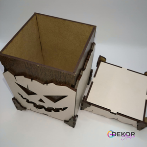 Halloween-i édességgyűjtő box - otthon & életmód - dekoráció - halloween - halloweeni dekoráció - Meska.hu
