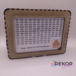 Pénzgyűjtő doboz - ZséBox, Otthon & Életmód, Dekoráció, Asztal és polc dekoráció, Persely, Famegmunkálás, Gravírozás, pirográfia, MESKA