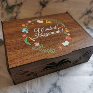 Mindent Köszönünk! - Nyomtatott fedeles ajándékátadó doboz - esküvő - emlék & ajándék - doboz - Meska.hu