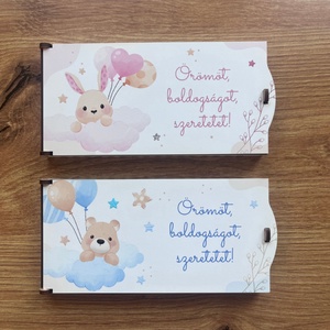 Babavárós UV-nyomott pénzátadó doboz, Otthon & Életmód, Papír, írószer, Ajándékozás kellékei, Pénzátadó doboz, Famegmunkálás, Festészet, MESKA