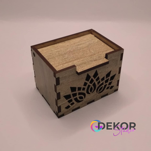 Mini fa ajándékdoboz  lézervágott mintás, 557 cm - otthon & életmód - papír, írószer - ajándékozás kellékei - ajándékkísérő - Meska.hu