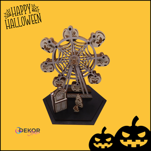 Halloween hinta  óriáskerék dekoráció, halloween asztaldísz - otthon & életmód - dekoráció - halloween - halloweeni asztaldísz - Meska.hu