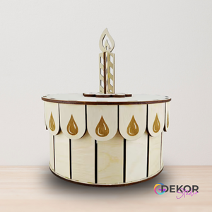 Öröktorta - lézervágott, torta formájú ajándékdoboz - otthon & életmód - papír, írószer - ajándékozás kellékei - ajándékkísérő - Meska.hu