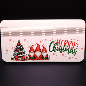 Merry Christmas  karácsonyi manós, UV nyomott pénzátadó, Karácsony, Karácsonyi ajándékozás, Karácsonyi ajándékcsomagolás, Famegmunkálás, MESKA