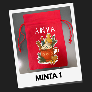 Névre szóló ajándék-, mikulás zsákok - DTF nyomattal, Karácsony, Mikulás, Mikulás zsák, Mindenmás, MESKA