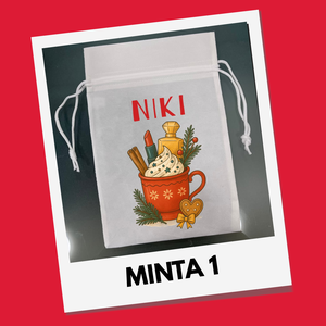 Névre szóló ajándék-, mikulás zsákok - DTF nyomattal - karácsony - mikulás - mikulás zsák - Meska.hu
