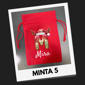 Névre szóló ajándék-, mikulás zsákok - DTF nyomattal - karácsony - mikulás - mikulás zsák - Meska.hu