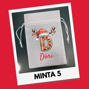 Névre szóló ajándék-, mikulás zsákok - DTF nyomattal - karácsony - mikulás - mikulás zsák - Meska.hu
