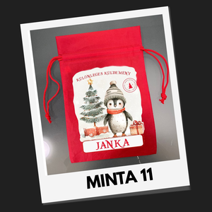 Névre szóló ajándék-, mikulás zsákok - DTF nyomattal - karácsony - mikulás - mikulás zsák - Meska.hu