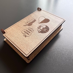 Kártyapakli tartó doboz - magyar kártya, Táska & Tok, Pénztárca & Más tok, Kártyatartó & Irattartó, Famegmunkálás, Gravírozás, pirográfia, MESKA