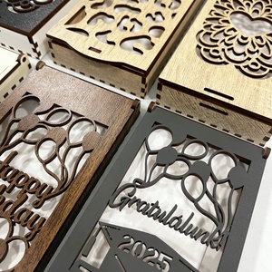 Lézervágott pénzátadó dobozok, Otthon & Életmód, Papír, írószer, Ajándékozás kellékei, Pénzátadó doboz, Famegmunkálás, Gravírozás, pirográfia, MESKA