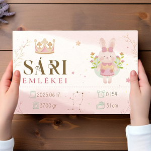 Személyre szabott babaváró emlékdoboz - UV nyomott mintával - baba - mama - babaemlékek - baba emlékőrző - Meska.hu