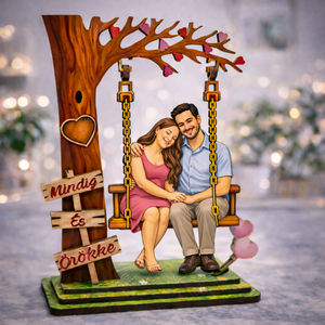 UV nyomtatott, lézer-vágott egyedi fa hinta, Otthon & Életmód, Dekoráció, Kép & Falikép, Fából készült kép, Famegmunkálás, Gravírozás, pirográfia, MESKA