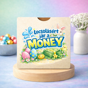 Egyszerű, zsebes húsvéti Locsipénz átadó - Money, Ünnepi díszek, dekorációk, Húsvéti díszek és dekorációk, Húsvéti pénzátadó, Famegmunkálás, MESKA