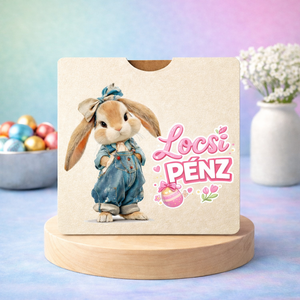 Egyszerű, zsebes húsvéti Locsipénz átadó - Nyuszi - Meska.hu