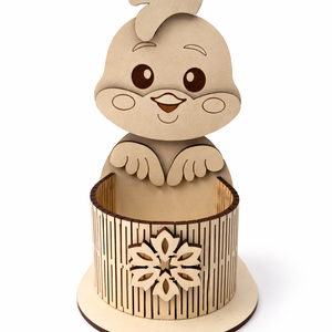 Húsvéti asztaldísz kosárral � Csibe - ünnepi díszek, dekorációk - húsvéti díszek és dekorációk - húsvéti kosár - Meska.hu