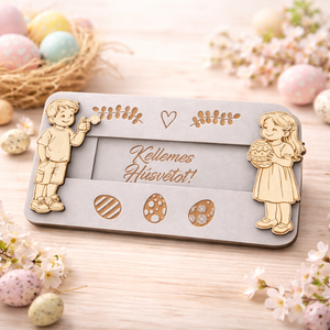 Csúsztatható fa ajándékkártya átadó � Locsoló ajándék - otthon & életmód - papír, írószer - ajándékozás kellékei - pénzátadó doboz - Meska.hu