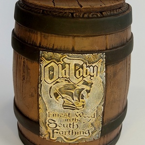 Old Toby pipafüves hordó, asztali dekoráció, Gyűrűk Ura, Tolkien, Hobbit, szülinapi ajándék, Gandalf, Frodo, Bilbo - otthon & életmód - dekoráció - asztal és polc dekoráció - asztaldísz - Meska.hu