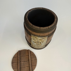 Old Toby pipafüves hordó, asztali dekoráció, Gyűrűk Ura, Tolkien, Hobbit, szülinapi ajándék, Gandalf, Frodo, Bilbo - otthon & életmód - dekoráció - asztal és polc dekoráció - asztaldísz - Meska.hu