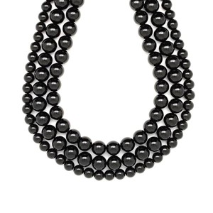 Tektit golyó 6mm ékszerkészítő alapanyag (füzér), Kellékek & szerszámok, Ásvány alapanyag, Ásványfüzér, , MESKA