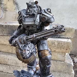 Fallout Power Armour T-60 szobor, kézzel festve - Meska.hu