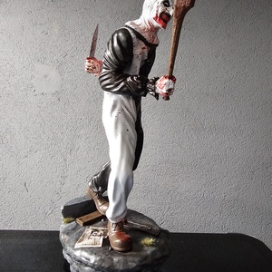 Terrifier Art a bohóc, szobor, kézzel festve - otthon & életmód - dekoráció - asztal és polc dekoráció - könyvszobor - Meska.hu