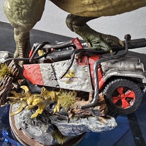 Jurassic Park T-rex szobor - otthon & életmód - dekoráció - asztal és polc dekoráció - könyvszobor - Meska.hu