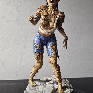 The Last of Us Clicker szobor, resin, kézzel festve, Otthon & Életmód, Dekoráció, Asztal és polc dekoráció, Könyvszobor, Festett tárgyak, Mindenmás, MESKA