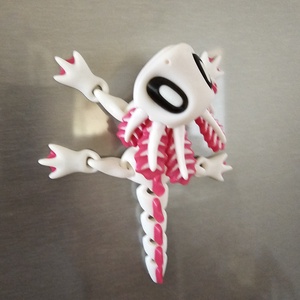 Aranyos, flexi Axolotl hűtőmágnes - otthon & életmód - konyhafelszerelés, tálalás - konyhai dekoráció - hűtőmágnes - Meska.hu