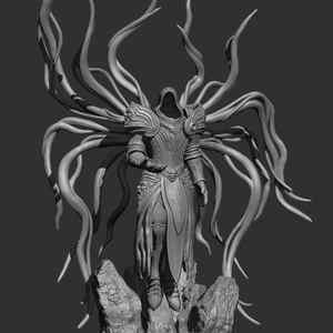 Diablo IV Inarius szobor, kézzel festve, 30 cm magas - Meska.hu
