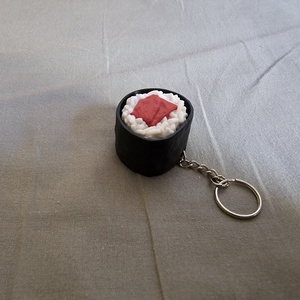 Sushi fidget clicker kulcstartó, vörös tonhal, Táska & Tok, Kulcstartó & Táskadísz, Kulcstartó, Mindenmás, MESKA
