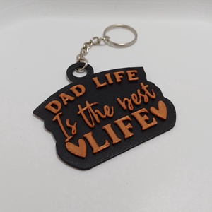Dad life is the best life kulcstartó - Meska.hu