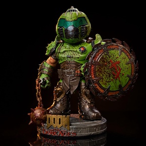 Doom The Dark Ages chibi stílusú, tömör gyantás szobor - Meska.hu