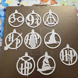 Harry Potter karácsonyfadísz szett  3D nyomtatott, Karácsony, Karácsonyi lakásdekoráció, Karácsonyfadíszek, Mindenmás, MESKA