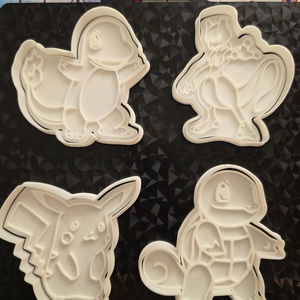 Pokémon sütikiszúró szett  3D nyomtatott (4 db), Otthon & Életmód, Konyhafelszerelés, tálalás, Sütés, főzés, Sütikiszúró, Mindenmás, MESKA