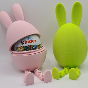 Húsvéti Meglepetés Tojás: Ücsörgő Nyuszi Figura-3D Nyomtatott - Meska.hu