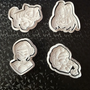 BlackPink K-Pop süteménykiszúró készlet (4 db)- 3D Nyomtatott - Meska.hu