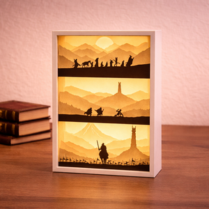 A Gyűrűk Ura shadow box lámpa - 3D Nyomtatott - Meska.hu