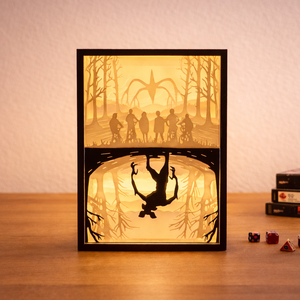 Stranger Things shadow box lámpa - 3D Nyomtatott - Meska.hu