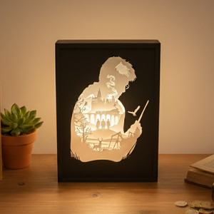 Harry Potter shadow box lámpa - 3D Nyomtatott - Meska.hu