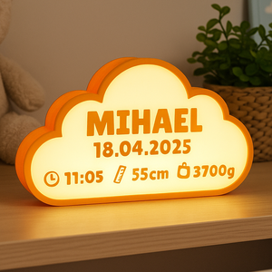 Névre szóló baba emléklámpa- 3D Nyomtatott - Meska.hu