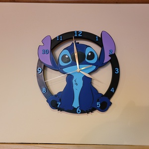 Stitch falióra � 3D nyomtatott  - otthon & életmód - dekoráció - fali és függő dekoráció - falióra & óra - Meska.hu
