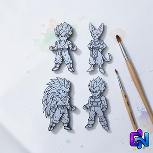 Dragon Ball festhető figuraszett - Meska.hu