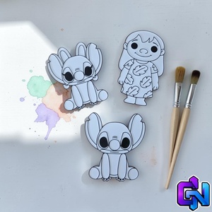 Lilo és Stitch festhető figuraszett - Meska.hu